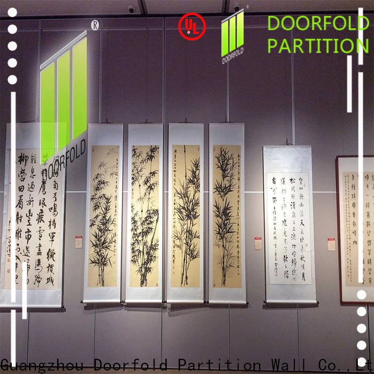 Doorfold elegant movable room dividers fast installation for display