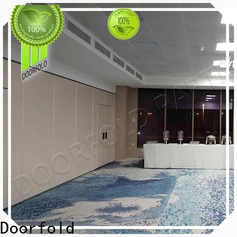 Doorfold commercial sliding room partitions vendor for meeting room