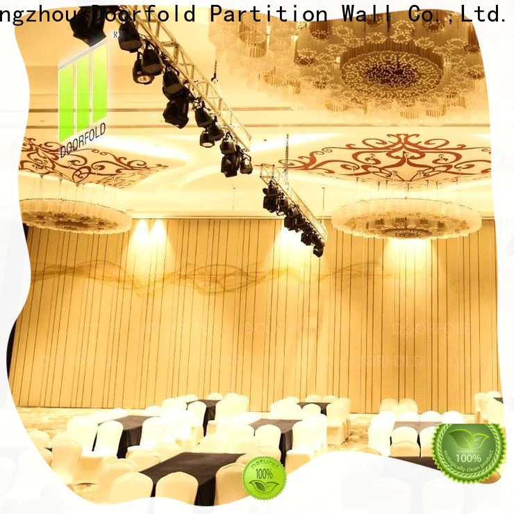 Doorfold folding partition walls commercial smooth movement restaurant