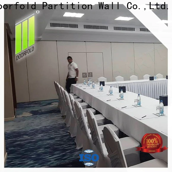 Doorfold accordion partition wall systems manufacturer for conference centers