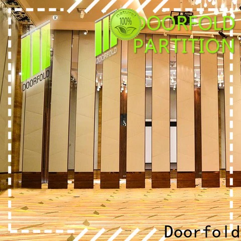 retractable sliding folding partition for conference