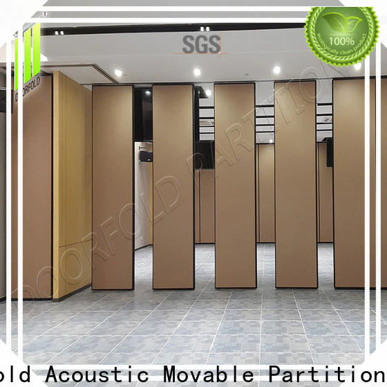 Doorfold operable sliding folding partitions movable walls factory room