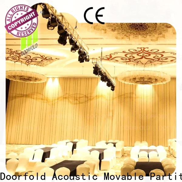 Doorfold decorative folding partition walls commercial smooth movement conference