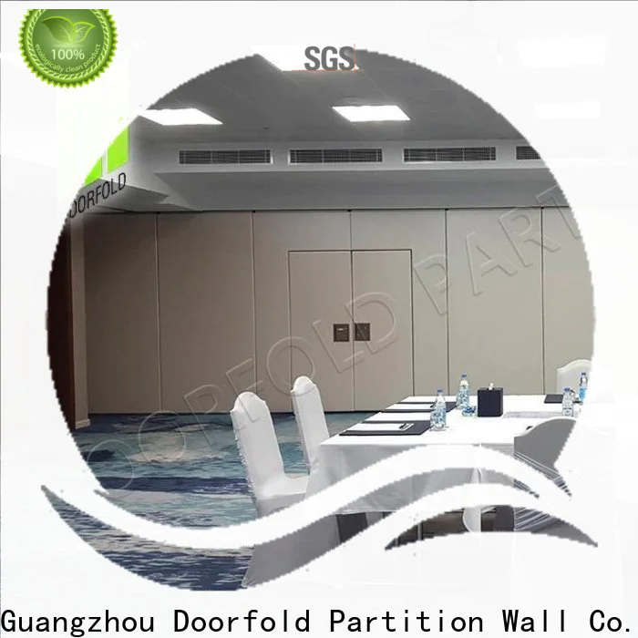 Doorfold sliding folding partitions movable walls manufacturer for hotel