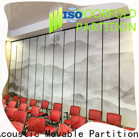 Doorfold conference room dividers partitions simple operation fast delivery