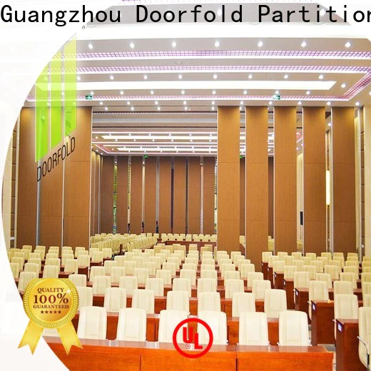 Doorfold customized retractable partition wall vendor for meeting room