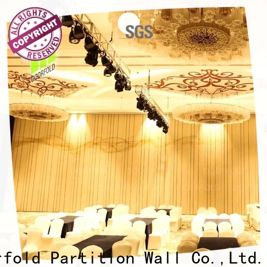 Doorfold decorative hall acoustic movable partitions smooth movement conference