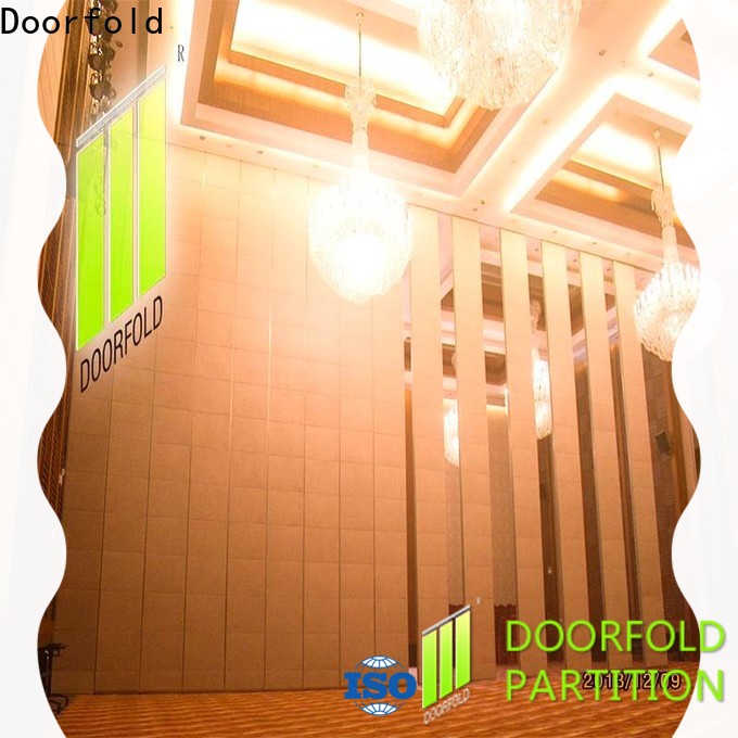 Doorfold sliding partition cheapest factory price For Soundproof
