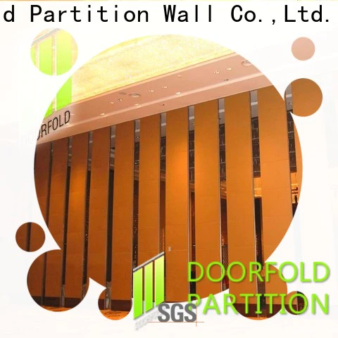 Doorfold Elegant hall acoustic movable partitions made in china decoration