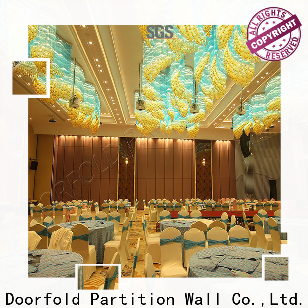 Doorfold sliding wall dividers simple structure for International Hotel
