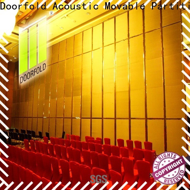 Doorfold acoustic movable partitions fast delivery for conference centers