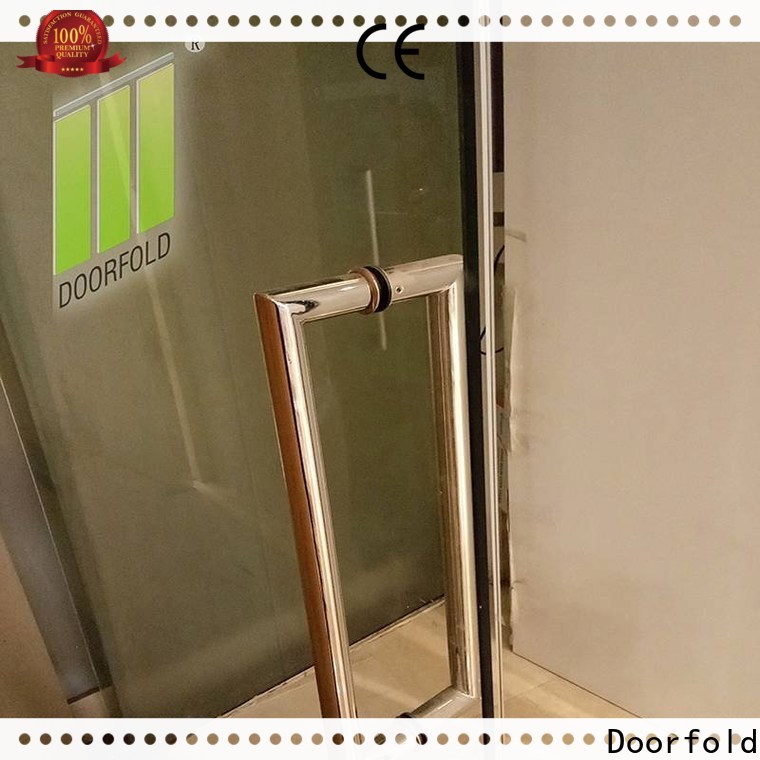 Doorfold chic glass partition wall custom for restaurant