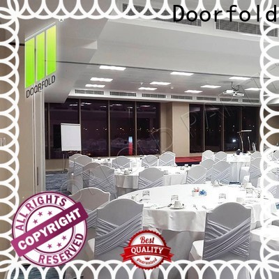 Doorfold sliding folding partition factory for Commercial Meeting Room
