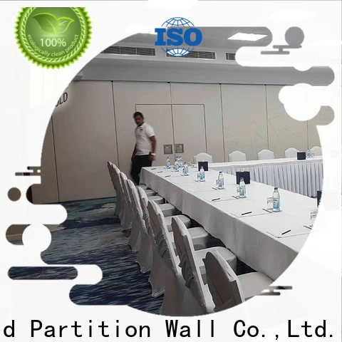 Doorfold foldable glass partition free design for conference