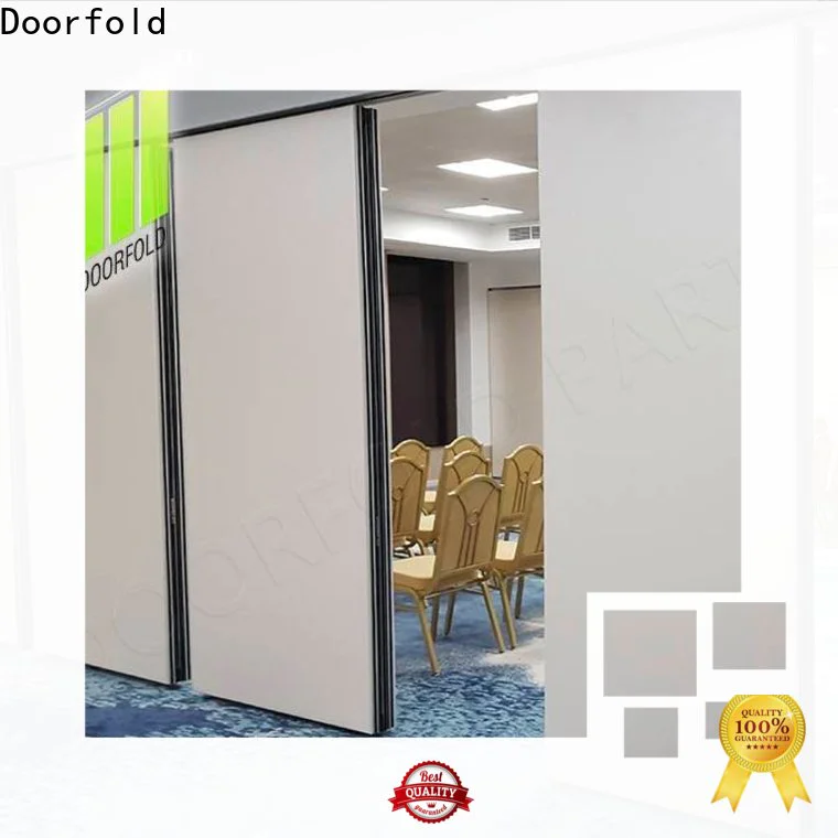 Doorfold acoustic sliding folding partition decorative for restaurant