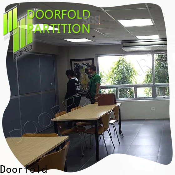 Doorfold collapsible soundproof divider for meeting room
