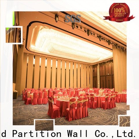 Doorfold retractable hall acoustic movable partitions made in china restaurant