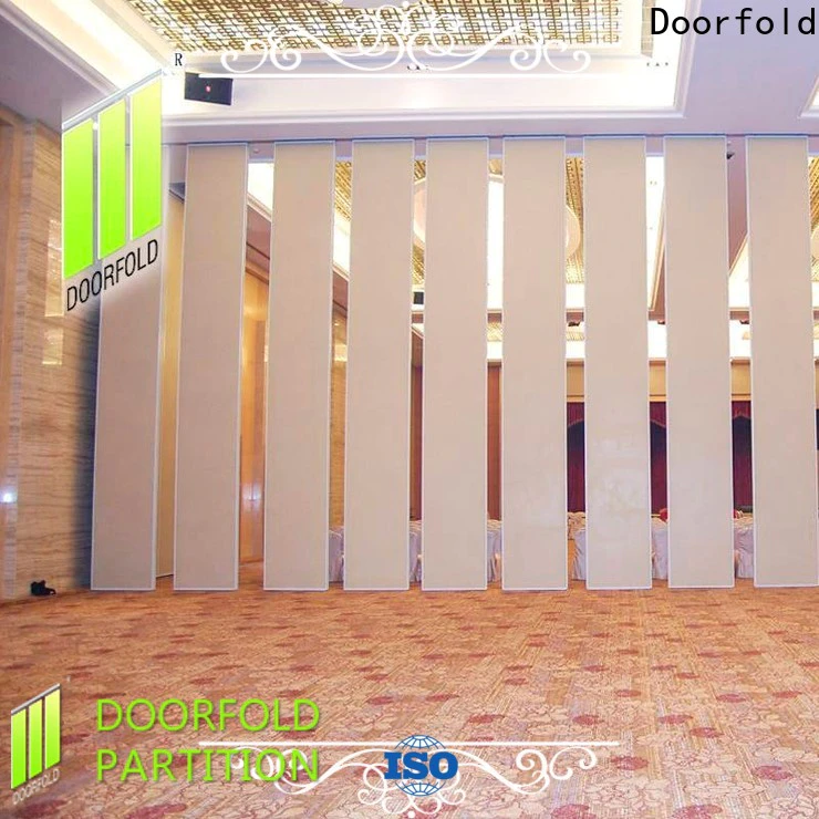 Doorfold sliding folding partition manufacturer For Soundproof