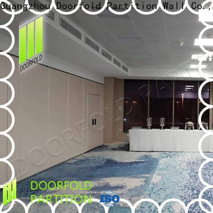 Doorfold retractable sliding wall dividers luxury for hotel