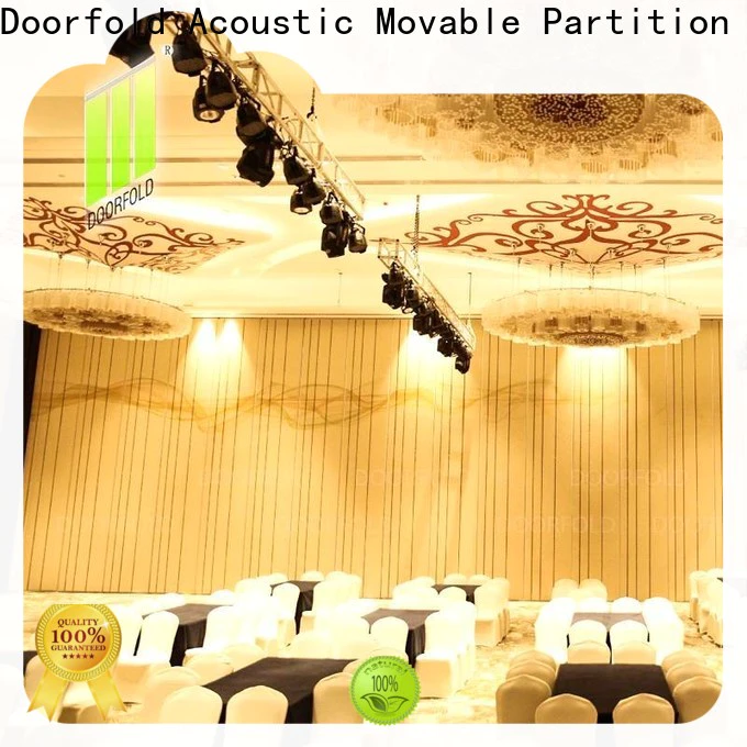 Doorfold decorative acoustic movable partitions free design for conference centers