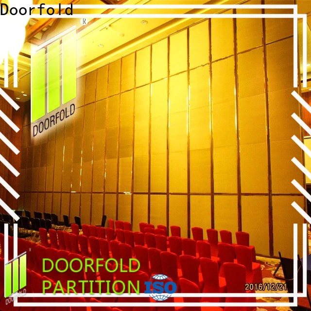 Doorfold folding partition wall systems easy-installation meeting room