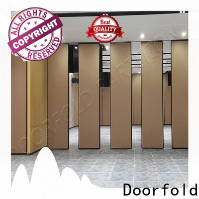 Doorfold sliding folding partition durable for office