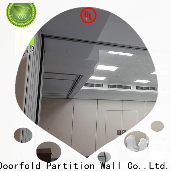Doorfold soundproof partition wall for meeting room