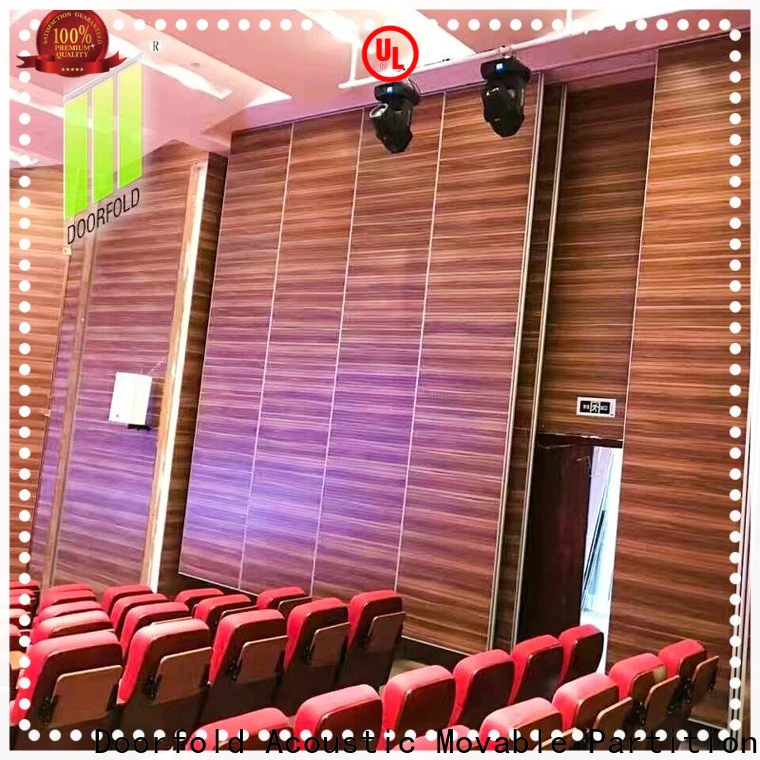 Doorfold collapsible partition walls fast installation for theater