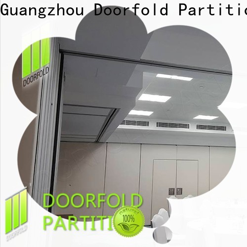 Doorfold collapsible soundproof partition wall multi-functional for meeting room