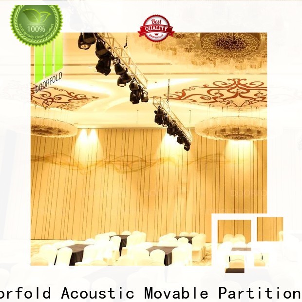 Doorfold operable acoustic movable partitions fast delivery decoration