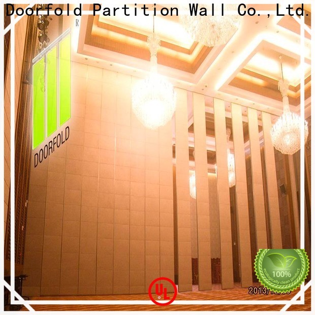 Doorfold worldwide Sliding Partition Wall for Hotel simple structure For Soundproof