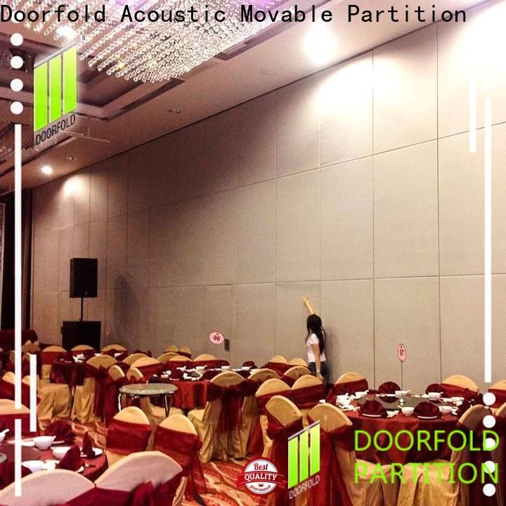 retractable sliding folding partition simple structure for hotel