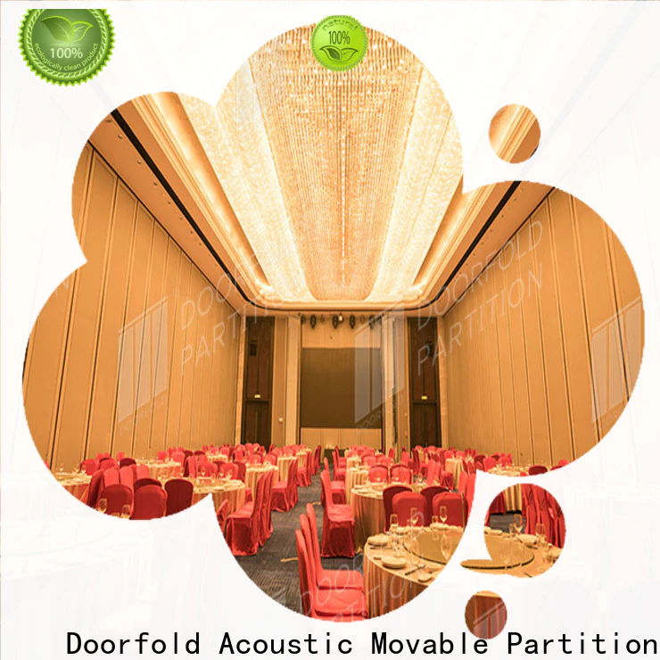 Doorfold acoustic room dividers partitions simple operation factory
