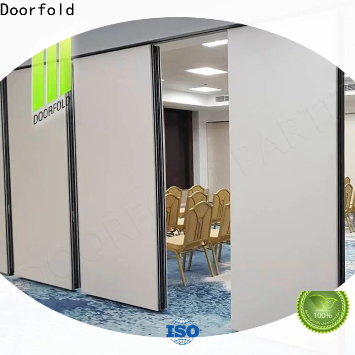 Doorfold acoustic sliding folding partition decorative for office