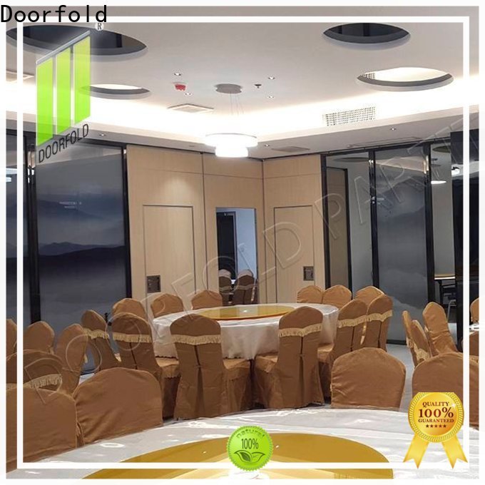 Doorfold flexibility acoustic movable partitions easy-installation restaurant