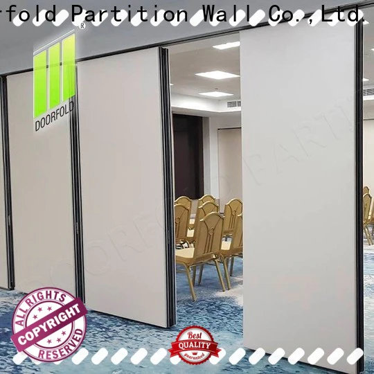 Doorfold retractable portable office partitions multi-functional for restaurant