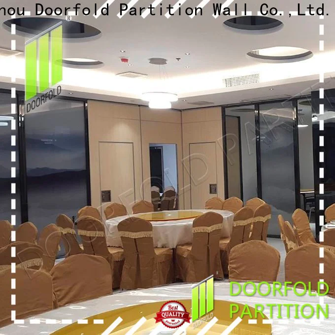Doorfold decorative hall acoustic movable partitions made in china conference