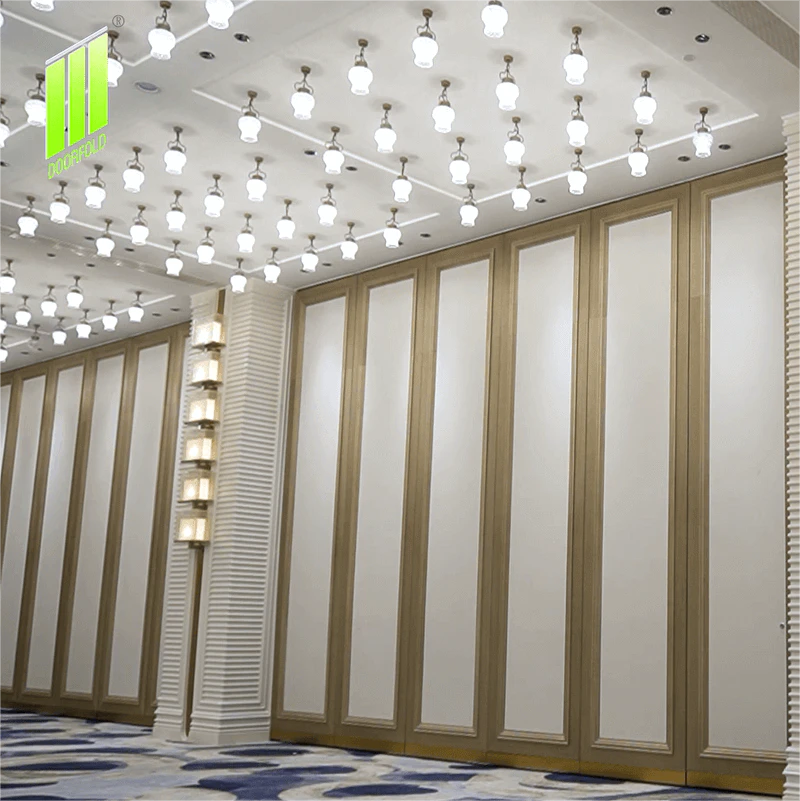 Doorfold Soundproof Movable Walls Apply to Star Hotel Banquet Halls, Partition Wall Systems Provider