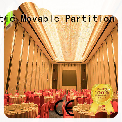 international movable acoustic walls sliding folding partitions Crowne for restaurant