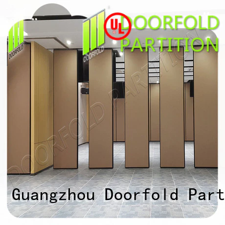 Doorfold sliding folding partitions movable walls durable