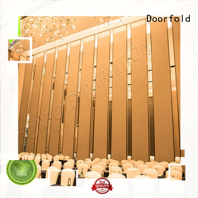 Doorfold decorative acoustic movable partitions easy-installation conference