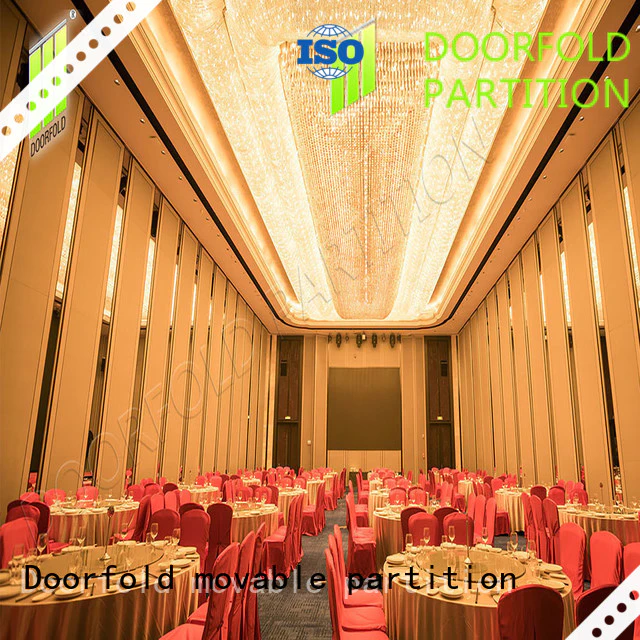 Doorfold movable partition commercial Sliding Partition Wall for Hotel international for restaurant