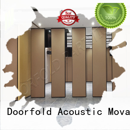 Doorfold retractable sliding folding partition doors divider for office