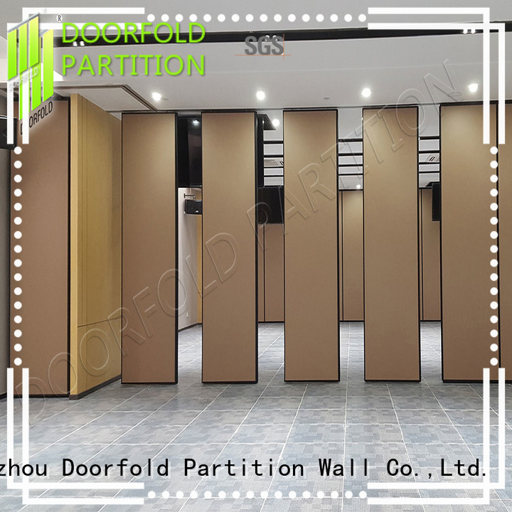 Doorfold sliding folding partition latest design for meeting room
