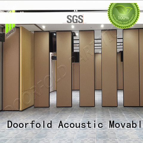 commercial sliding acoustic partitions production for meeting room Doorfold movable partition