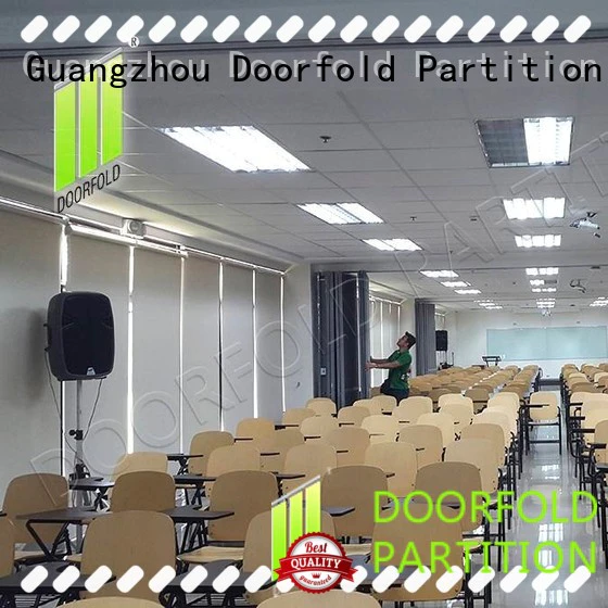 Doorfold movable partition acoustic conference room partitions easy installation for college