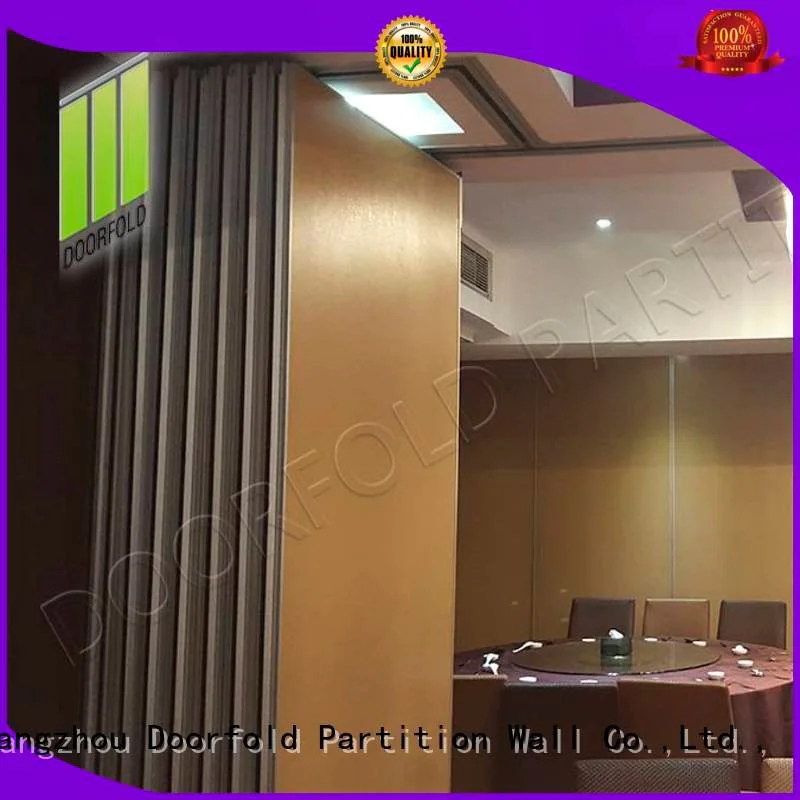 Doorfold movable partition hotel plaza sliding folding partition crowne operable