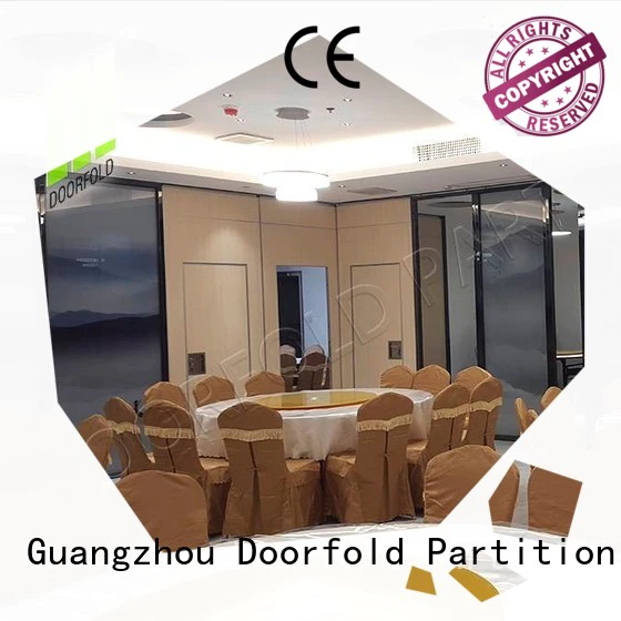 Doorfold retractable conference room partition walls multi-functional meeting room