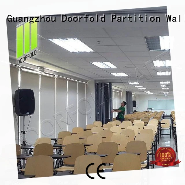 Doorfold movable partition top brand conference room partition in doors at discount for college