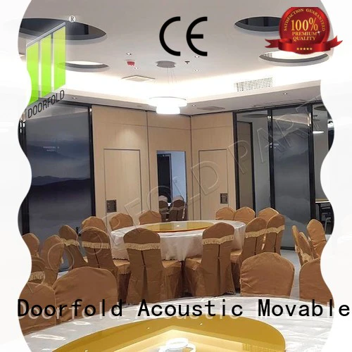 Doorfold movable partition movable acoustic partition seafood for restaurant